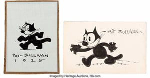 This is the Avatar Image for the Felix the Cat (Pat Sullivan) 1920's AI Voice and Text to Speech Generator